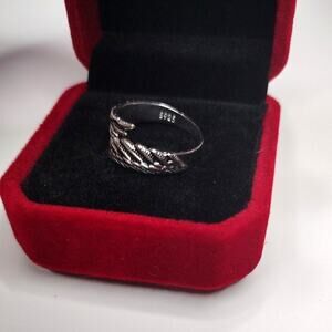 925 Sterling Silver Ring Angel Wings Bird Adjustable Faith Christian Gift - NEW!